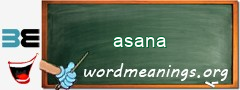 WordMeaning blackboard for asana